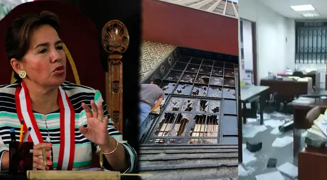 Elvia Barrios se pronunció sobre los actos vandálicos que se cometieron la noche del último 5 de abril en el Poder Judicial. Elvia Barrios se pronunció sobre los actos vandálicos que se cometieron la noche del último 5 de abril en el Poder Judicial.