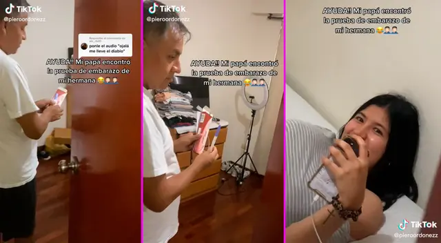 La joven no pensó que su padre iba a encontrar el test de embarazo. La joven no pensó que su padre iba a encontrar el test de embarazo.