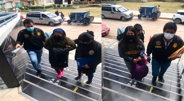 Madre e hija fueron trasladadas a sede policial de Huancayo Madre e hija fueron trasladadas a sede policial de Huancayo