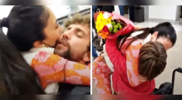 Antonio Pavón, su novia y su hijo se reencuentran. Antonio Pavón, su novia y su hijo se reencuentran.