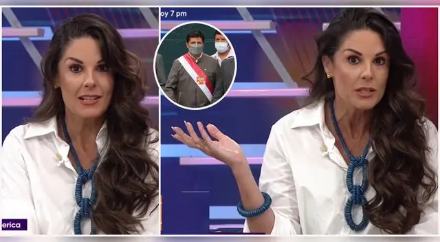 Rebeca Escribens no pudo evitar hablar sobre la crisis política del país.