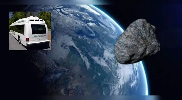 Este asteroide se aproximaba a una velocidad 34,500 mph. Este asteroide se aproximaba a una velocidad 34,500 mph.