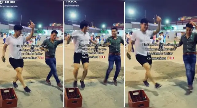 La llamativa coreografía de los peruanos llamó la atención de los usuarios en las redes sociales. La llamativa coreografía de los peruanos llamó la atención de los usuarios en las redes sociales.