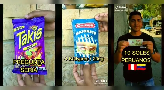 Los 10 soles que se usó para el video es lo equivalente aproxidamente a 16 bolivares. Los 10 soles que se usó para el video es lo equivalente aproxidamente a 16 bolivares.