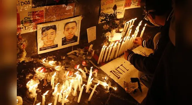 Homenaje realizado por los ciudadanos a Inti Sotelo y Bryan Pintado