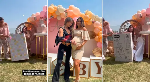 Flavia Laos no escatimó en su regalo. Flavia Laos no escatimó en su regalo.