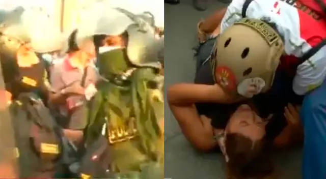 Fuerzas del orden custodian las principales arterias del Cercado de Lima ante posible vandalismo. Fuerzas del orden custodian las principales arterias del Cercado de Lima ante posible vandalismo.