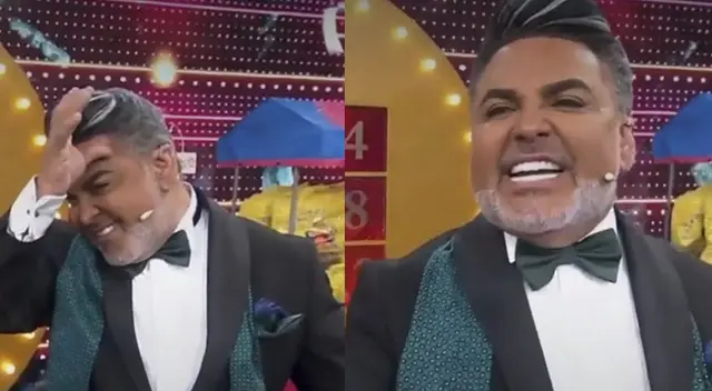 Andrés Hurtado protagoniza divertido momento con participante. Andrés Hurtado protagoniza divertido momento con participante.