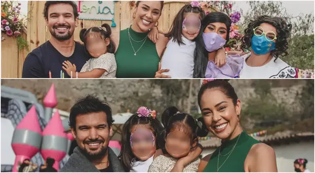 Karen Schwarz y Ezio Oliva celebraron la fiesta de 5 años de Antonia.