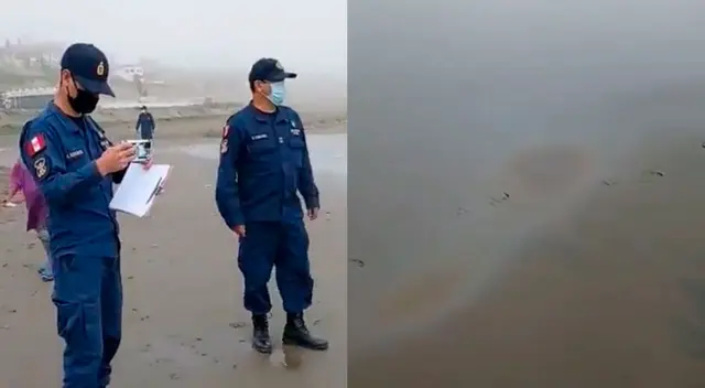 Reportan manchas de petróleo Huacho.