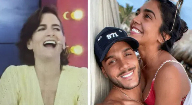 Gigi Mitre se burla de Mario Irivarren en Amor y fuego. Gigi Mitre se burla de Mario Irivarren en Amor y fuego.