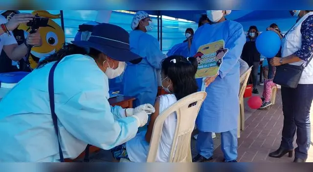 Este fin de semana, la campaña de inmunización se llamó Vacuna Kids. Foto: URPI/Wilder Pari