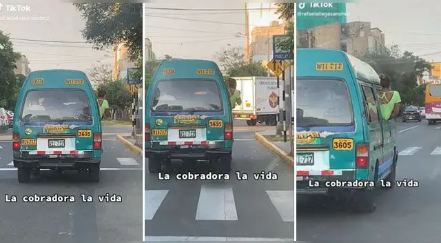 La cobradora se volvió viral en las redes sociales. La cobradora se volvió viral en las redes sociales.