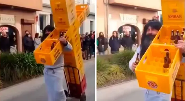 Semana Santa: muchas personas realizan recreaciones sobre esta fiesta cristiana, a su estilo.