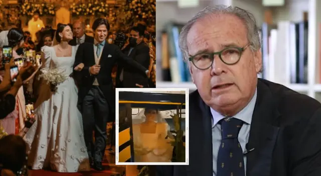 Hija de Alfredo Barnechea sorprende al llegar en mototaxi a su boda.