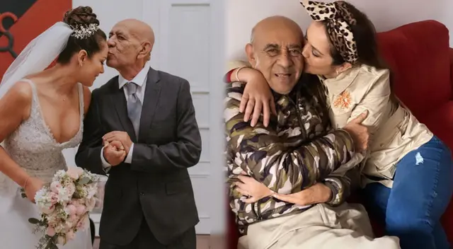 Marina Mora destrozada por la muerte de su padre, Miguel Mora.