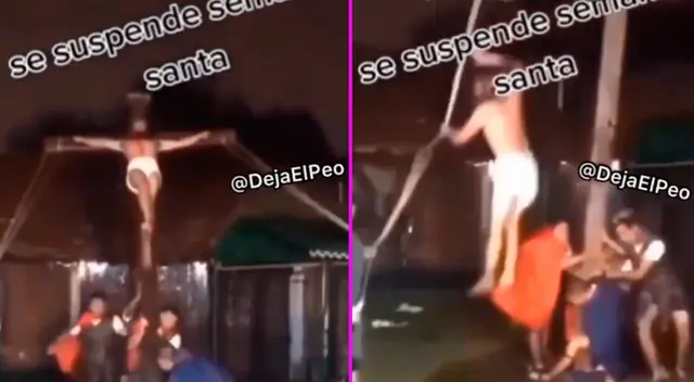 La soga con la que estaba amarrado se soltó y salió volando.