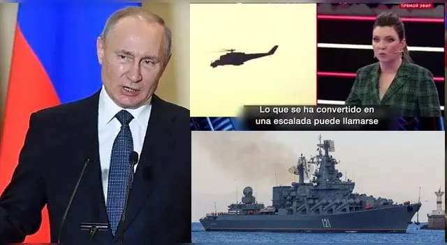 El ataque provocó que la TV estatal rusa asegurara una alarmante información en vivo. El ataque provocó que la TV estatal rusa asegurara una alarmante información en vivo.