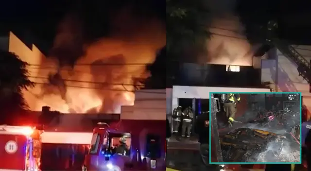 Incendio en San Borja no dejó víctimas mortales que lamentar, pero si cuantiosas perdidas económicas.
