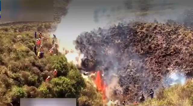 Incendios forestales cerca del Misti Incendios forestales cerca del Misti