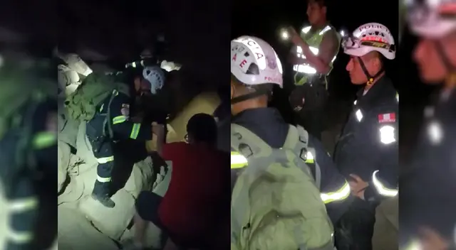 Rescatan a familia que se perdió haciendo trekking en Chaclacayo. Rescatan a familia que se perdió haciendo trekking en Chaclacayo.