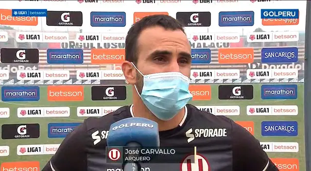 José Carvallo, arquero y capitán de Universitario, se pronunció sobre la caída ante Alianza Lima.