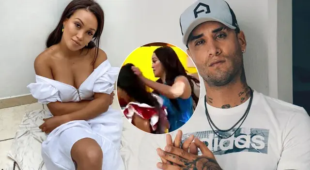 Angie Arizaga 'jala del pelo' a bailarina que interrumpía a Jota Benz.