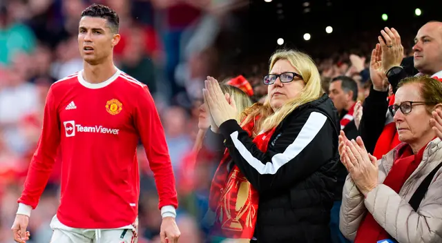 Hinchas del Liverpool se solidarizaron con Cristiano Ronaldo. Hinchas del Liverpool se solidarizaron con Cristiano Ronaldo.