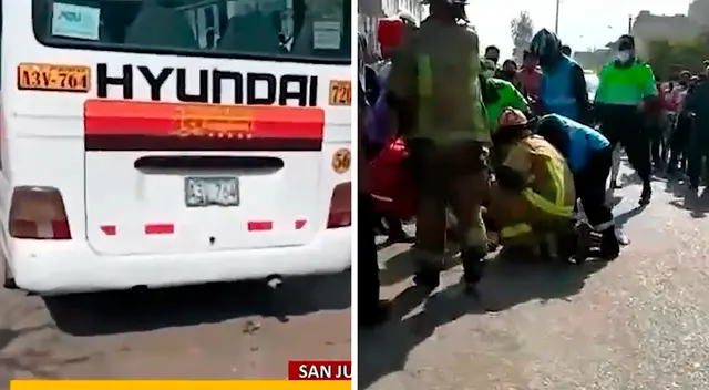 El conductor de la unidad resultó con una fractura en la pierna y fue llevado a una clínica local.