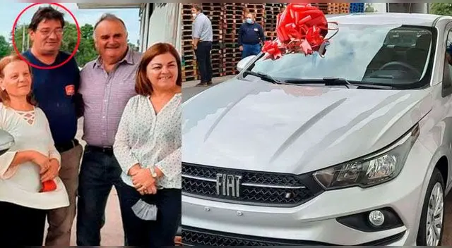 Así fue la emotiva reacción del hombre tras ser recompensado.