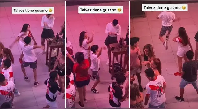 La curiosa escena se ha vuelto viral en las redes sociales.