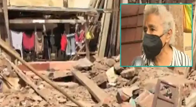 Casa en Barrios Altos se viene a bajo y anciana todavía debe pagar multa a la Municipalidad de Lima.