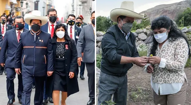 Pedro Castillo se pone romántico al dedicarle publicación a su esposa.