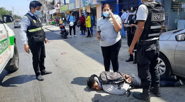 Venezolano fue llevado a la comisaría de Los Olivos.