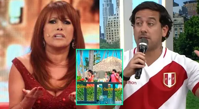 Magaly Medina reaccionó al viaje de Óscar del Portal y su familia.