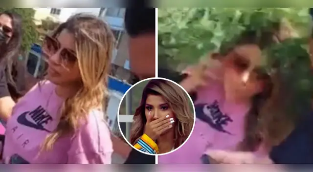 Yahaira Plasencia pasa susto. Yahaira Plasencia pasa susto.