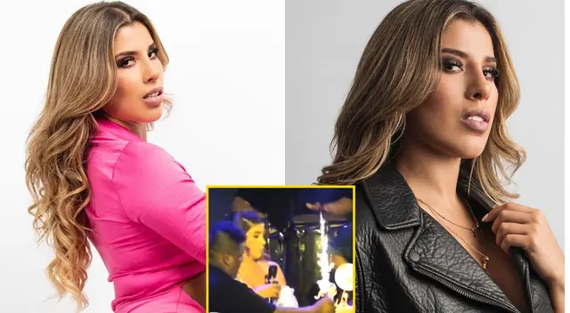 Yahaira Plasencia se molesta con asistente y lo patea por casi quemarle la cara en pleno show Yahaira Plasencia se molesta con asistente y lo patea por casi quemarle la cara en pleno show