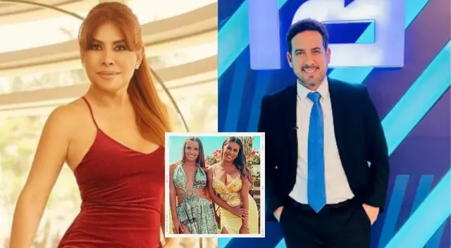 Magaly Muestra imágenes donde Óscar del Portar y las Fiorellas habría estado juntos durante la noche.