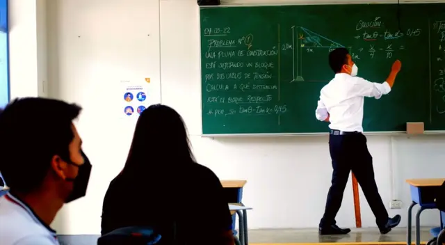 Los docentes volvieron a enseñar presencialmente a sus alumnos tras casi dos de la pandemia del COVID-19. Los docentes volvieron a enseñar presencialmente a sus alumnos tras casi dos de la pandemia del COVID-19.