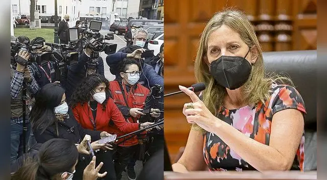 María del Carmen Alva destaca labor de la prensa, pero restringe ingreso de periodistas al Congreso María del Carmen Alva destaca labor de la prensa, pero restringe ingreso de periodistas al Congreso
