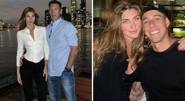 Lucho Rovegno junto a sus tres hijas, fruto de su relación con Bárbara Cayo.