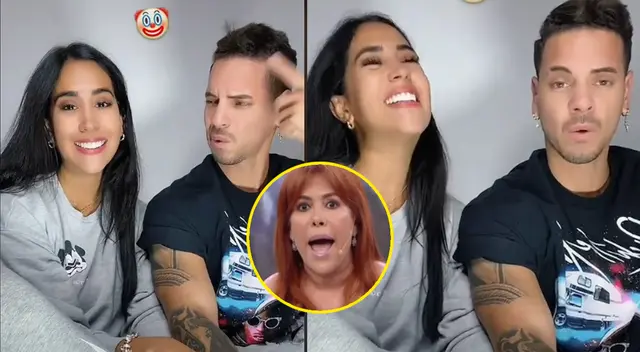 Melissa Paredes y Anthony Aranda hacen divertido TikTok con voz de Magaly Medina.