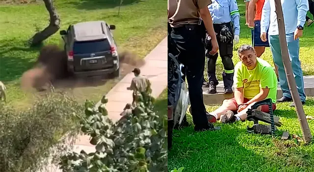 Policías tuvieron que realizar disparos para poder detener al hombre dentro de la unidad.