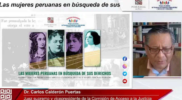 Poder Judicial reconoce aportes de mujeres en la lucha por sus derechos en el Perú