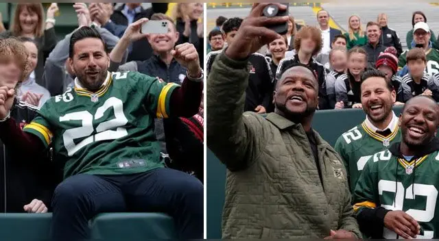 La emoción de Claudio Pizarro tras asistir al estadio de los Green Bay Packers de la NFL.