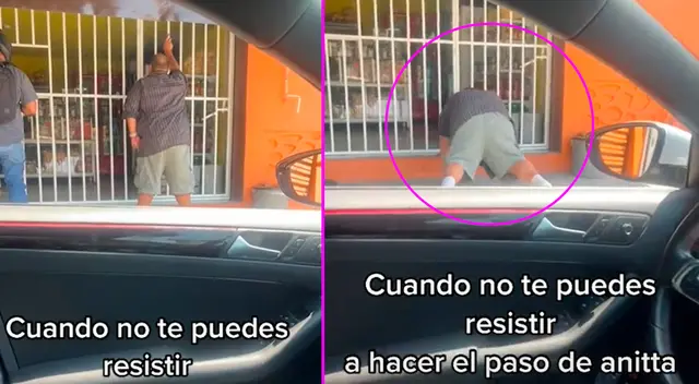 El señor puso resistencia a la canción, pero finalemte cedió.