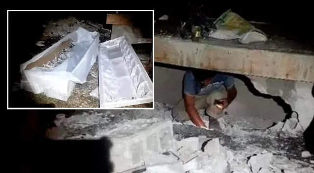 Los vecinos fueron testigos de un inusual y tenebroso momento.