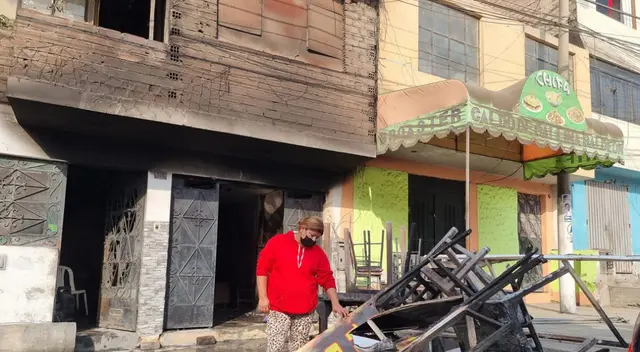 SJL: mujer pidió préstamo de S/ 11.000 para abrir su local, pero lo perdió todo en incendio