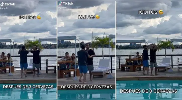 La curiosa escena se ha vuelto viral en las redes.