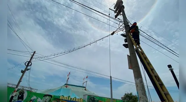 Chiclayo: circo y juegos mecánicos robaban energía eléctrica para funcionar